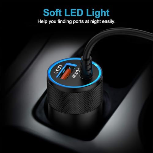 Premium i Phone 16 Series Fast Car Charger & USB-C Wall Adapter – Rapid Charging with 3 ft & 6 ft Cables for All i Phone Models Including 16, 16 Pro Max, and 15 Series – Superior Compatibility & Durability for On-the-Go Power