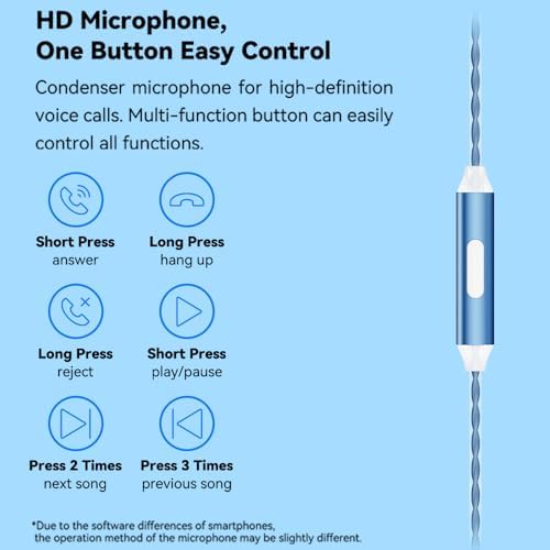 Elevate Your Audio Experience with EB2 S Pro Flat Head Wired Earbuds – Ultimate Noise Isolation In-Ear Headphones for Discerning Audiophiles | Ideal Compatibility with Galaxy S7 Edge, Galaxy S23 Ultra & Xiaomi Mi A3 | Lightweight, Durable Construction Featuring Built-in Mic for Effortless Hands-Free Communication | Immerse Yourself in Crystal-Clear Sound and Rich Deep Bass for All-Day Listening Enjoyment