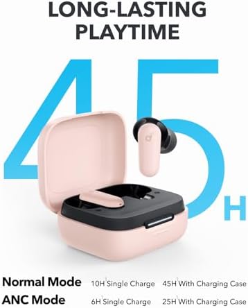 Anker Soundcore P30 i Noise Cancelling Bluetooth 5.4 Earbuds – Immersive Deep Bass with 45-Hour Playtime, IP54 Waterproof Design, and Multi-Functional Charging Case for Active Users – Ultimate Audio Experience on the Go