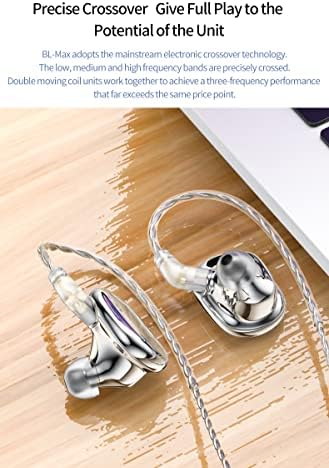 Transform Your Listening Journey with keephifi BLON BL-T3 High Fidelity In-Ear Monitors – Premium 11 mm Copper Clad Diaphragm for Deep Bass and Crystal Clear Vocals, Ergonomically Crafted for All-Day Comfort, Perfectly Suited for Sports, Gaming, and Music Enthusiasts, Enhanced Device Compatibility Featuring Built-in Mic for Effortless Hands-Free Communication – Lightweight Yet Durable Design to Complement Your Active Lifestyle