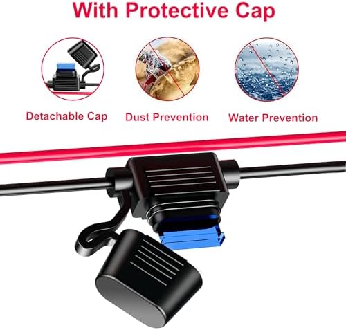 Dual-Port 12 V Car Cigarette Lighter Splitter – 200 W Multi-Device Charger with Eyelet Terminal for Enhanced Compatibility and Convenience – Essential Automotive Accessory for GPS, Phones, and More