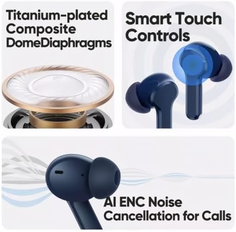 realme T110 AI ENC Noise Cancelling Wireless Earbuds – Ultra-Lightweight In-Ear Headphones with 10 mm Dynamic Bass for Heavy Sound, 38-Hour Playtime & Rapid Wireless Charging, Bluetooth 5.4 for Effortless Connectivity, IPX5 Waterproof for Active Lifestyles in Pop White – Ideal for Music Enthusiasts and Daily Commuters