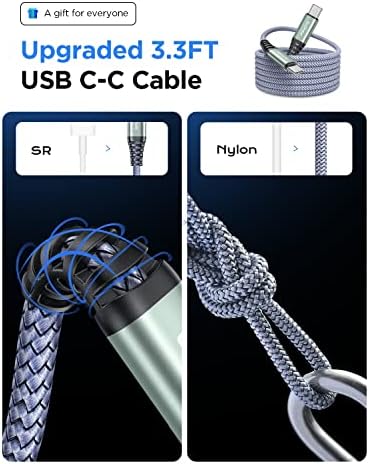 Compact AINOPE 67.5 W USB-C Car Charger – Fast Charging Dual Port QC3.0 Adapter for i Phone 16 & Samsung Galaxy – Mini Cigarette Lighter Accessory in Stylish Purple for Efficient On-the-Go Power Solutions