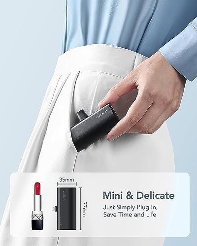 Ultra-Compact 5000 m Ah Charmast Portable Charger – 20 W PD Fast Charging Power Bank for i Phone 14/13/12/11/XR/8/7/6 – Mini Battery Pack with Enhanced Compatibility for On-the-Go Power Solutions