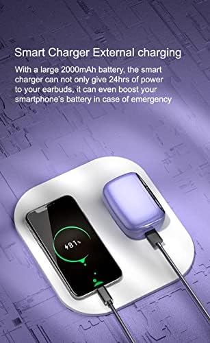 Acuvar Bluetooth 5.2 In-Ear Wireless Earbuds – Stylish Purple Finish with IPX6 Waterproof Protection, Touch Control for Effortless Operation, Built-In Microphone for Hands-Free Calling, USB-C Charging Case for Extended Battery Life – Premium Sound for Active Lifestyles and Seamless Connectivity