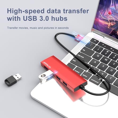 Unlock Seamless Device Connectivity with Our Compact 2 ft USB 3.0 Hub & Multiport Splitter – High-Speed Adapter for Laptops, PCs, i Macs & More – Effortlessly Connect Multiple Devices for Enhanced Productivity on the Go!