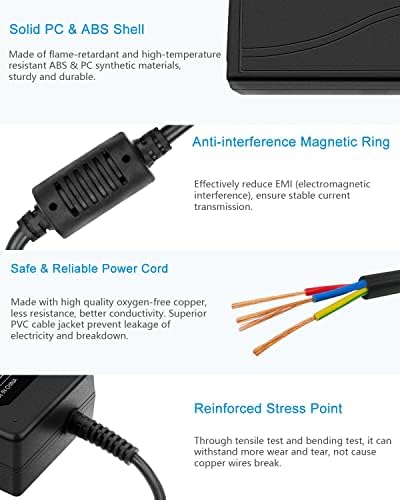 ALITOVE 12 V 6 A High-Efficiency AC to DC Power Supply Adapter – Reliable Transformer for LED Strip Lights, CCTV Cameras, and DC Devices – Versatile 72 W Power Converter with Enhanced Compatibility for Home and Professional Use – Compact Design with Multiple Plug Sizes and Built-In Safety Features for Optimal Device Performance