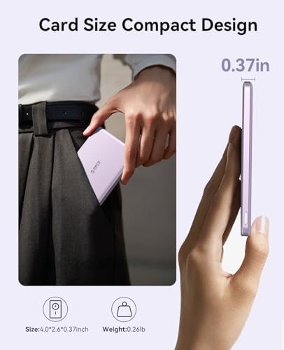 Ultra-Slim ORICO Kada Mag Safe 5000 m Ah Wireless Power Bank – Fast 20 W PD Charging with Type-C Cable – Essential Portable Charger for i Phone 12/13/14/15/16 Pro/Pro Max/Plus/Mini – Lightweight, Durable, and Magnetic Design for Effortless On-the-Go Power Solutions