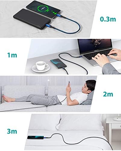 NIMASO Ultimate USB C to C Cable 4 Pack – Versatile Charging Solutions with 10 ft, 6.6 ft, 3.3 ft, and 1 ft Lengths for i Phone 15, i Pad Pro, Mac Book, Samsung Galaxy S23, and Nintendo Switch – Fast Charging & High-Speed Data Transfer for Seamless Device Connectivity