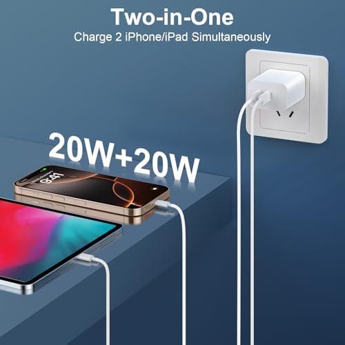 20 W Dual-Port USB-C Fast Charger with 6.6 FT Cable – Ultimate Power Solution for i Phone 15/16 Pro Max & Android Devices – Efficient Travel Companion Designed for rapid charging, this 20 W Dual-Port USB-C Charger ensures your i Phone 15/16 Pro Max and Android devices stay powered up with maximum efficiency. Featuring a generous 6.6 FT USB-C to C cable, this charger eliminates the inconvenience of short cords while allowing you to multitask with ease. Its dual-port design offers the ability to charge two devices simultaneously, making it ideal for busy professionals and frequent travelers. Enjoy broad compatibility across multiple Apple and Android devices, ensuring versatility for all your charging needs. The compact and lightweight structure of this charger enhances portability, making it an essential accessory for your on-the-go lifestyle. Built with high-quality materials, this charger prioritizes durability and safety, giving you peace of mind while delivering fast charging performance. Elevate your charging routine and stay connected wherever life takes you with this indispensable charging solution.