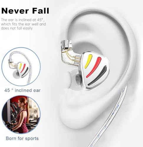 Elevate Your Audio Experience with QKZ-ODIN High-Fidelity Gaming Earbuds – Premium Wired In-Ear Monitors Featuring Enhanced 10 mm Dynamic Driver for Rich Deep Bass and Crystal-Clear Sound | Customizable Detachable Cable for Personalized Use | Perfectly Designed for Gaming, Music Enthusiasts, and Conference Calls – Ultra-Lightweight Ergonomic Build for All-Day Comfort and Enhanced Focus