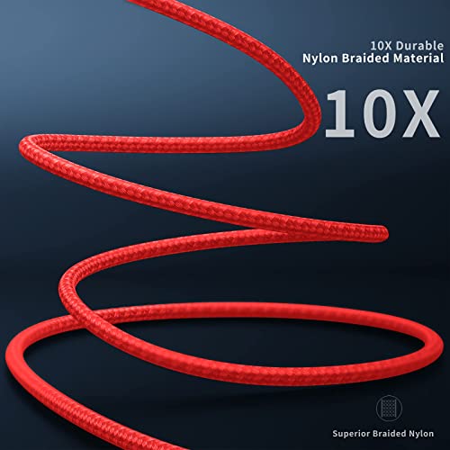 Elevate Your Charging Experience: 10 ft MFi Certified i Phone Charger Cable 3-Pack with 90-Degree Connector – Fast Charging & Durable Nylon Braided Design for i Phone 14/13/12/11/Pro/Max/Mini/X/Plus/8/7/6/Plus – Perfect for Home, Office, and Travel Use – Enhanced Compatibility and Comfort