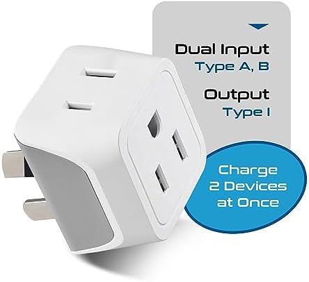 Ultimate Universal Travel Adapter: 35 W Fast Charging Power Converter with PD & QC 3.0, Dual USB-C & Triple USB Ports for Seamless Global Connectivity – Compatible with Type A, C, G, I Outlets for Effortless Charging Across EU, US, UK & Beyond – Perfect Travel Companion for Modern Explorers