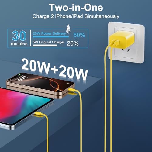 20 W Dual-Port USB-C Fast Charger with 6.6 FT Cable – Ultimate Power Solution for i Phone 15/16 Pro Max & Android Devices – Efficient Travel Companion Designed for rapid charging, this 20 W Dual-Port USB-C Charger ensures your i Phone 15/16 Pro Max and Android devices stay powered up with maximum efficiency. Featuring a generous 6.6 FT USB-C to C cable, this charger eliminates the inconvenience of short cords while allowing you to multitask with ease. Its dual-port design offers the ability to charge two devices simultaneously, making it ideal for busy professionals and frequent travelers. Enjoy broad compatibility across multiple Apple and Android devices, ensuring versatility for all your charging needs. The compact and lightweight structure of this charger enhances portability, making it an essential accessory for your on-the-go lifestyle. Built with high-quality materials, this charger prioritizes durability and safety, giving you peace of mind while delivering fast charging performance. Elevate your charging routine and stay connected wherever life takes you with this indispensable charging solution.