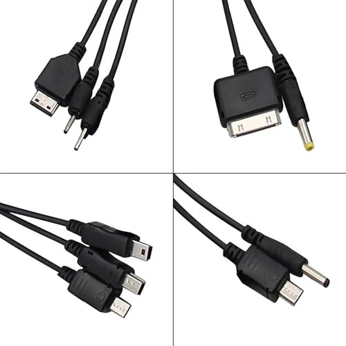 Ultimate 10-in-1 Multi Charging Cable for All Devices – Universal USB Cord with 10 Ports for Fast Charging Cell Phones, Speakers, MP3 & MP4 Players – Rugged Durability & Compact Design for On-the-Go Charging Solutions