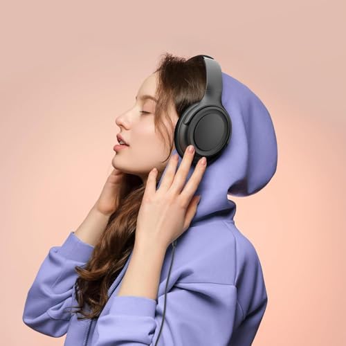 Experience Ultimate Sound Clarity with Stylish Purple USB C Wired Over-Ear Headphones – Immerse Yourself in Exceptional Hi-Fi Stereo Audio and Advanced Noise Isolation for Unmatched Comfort, Ideal for Music Aficionados and Professionals, Fully Compatible with USB C Devices
