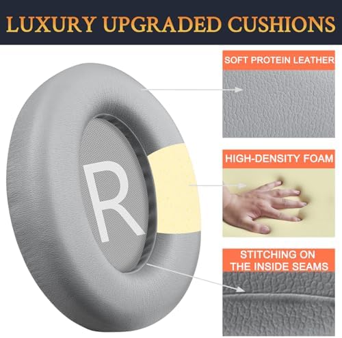Upgrade Your Bose 700 Headphones with SOULWIT Luxurious Replacement Earpads – Premium Protein Leather & High-Density Foam for Optimal Noise Isolation and Comfort – Stylish Purple-Black Design Perfect for Audiophiles & Casual Listeners