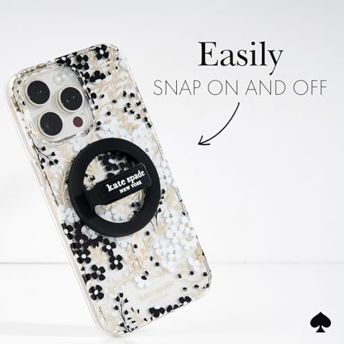 Transform Your Mobile Experience with the kate spade new york Tortoiseshell Magnetic Phone Ring Grip & Stand – Stylish, Removable & Mag Safe Compatible for Ultimate Convenience and Secure Handling