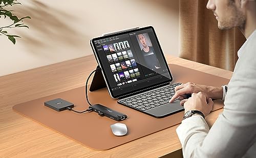 Revolutionize Your Device Connectivity with the 10 Gbps USB C Hub – High-Speed 4-Port USB3.2 Splitter for Effortless Data Transfer and Charging | Versatile Multiport Adapter Compatible with Mac Book Pro, Surface Pro, Dell, HP, i Pad & More | Flexible 1.97 ft Cable for Optimal Setup | Essential Laptop Accessory for Streamlined Workflow and Enhanced Efficiency