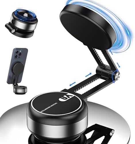 Revolutionary Electric Vacuum Phone Mount for Cars – Foldable Double-Sided Magnetic Holder Compatible with All Smartphones – Unmatched Stability & Quick Setup in Sleek Black Finish for Enhanced Driving Safety and Convenience