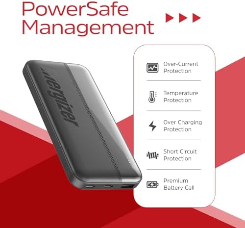 Energizer 20000 m Ah Portable Power Bank – Ultra-Fast USB-C Charger for i Phone 16/15/14/13/12, Samsung Galaxy S22/S21, Google Pixel & i Pad – Compact Multi-Device Travel Battery Pack with LED Indicator for Ultimate Convenience