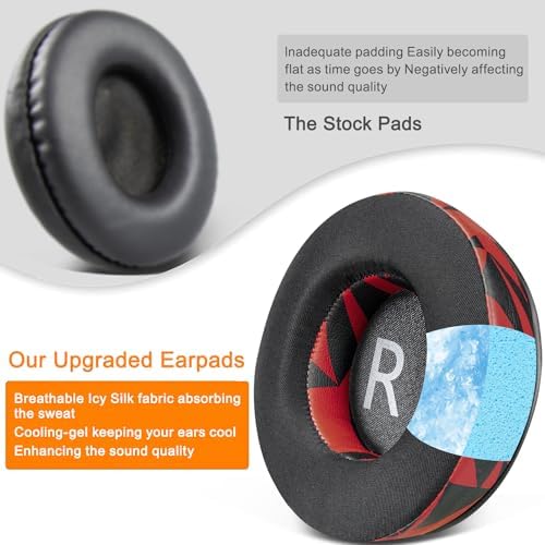 Transform your JBL Synchros with SOULWIT Snow Leopard Cooling Gel Earpads – Ultimate Upgrade for E50, E50 BT, S500, S700 Wireless Headphones – Unmatched Noise Isolation and Comfort for Extended Listening Adventures