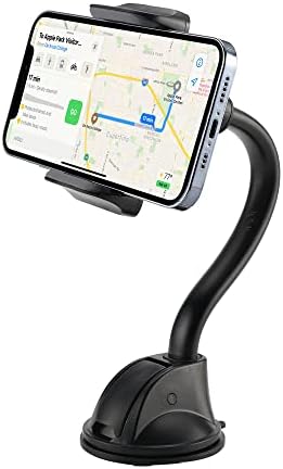 LAX Gadgets Premium Cup Holder Phone Mount – Universal Fit for i Phone 13 & Samsung Galaxy S20 – Hands-Free Driving Accessory with 360-Degree Rotation for GPS & Smartphones – Durable & Easy to Install Solution for Secure Vehicle Connectivity