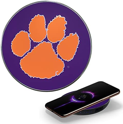 LSU Illuminated Logo Wireless Charger & Portable Power Bank – Dual Charging Pad for Wired and Wireless Devices, Fast Charging Technology, Ideal NCAA Gifts for Graduates and Fans, Ultimate Charging Solution with Enhanced Compatibility