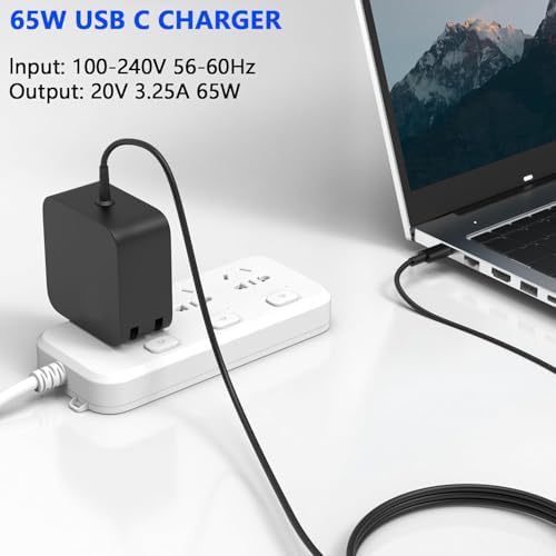 Premium 65 W USB-C Laptop Charger for Asus Zen Book & Expert Book – Rapid Charging Efficiency with Comprehensive Safety Features – Compatible with Zen Book 13/14, Chromebook & ROG Ally – Robust Fireproof Construction with Smart IC Chip Technology – 120-Day Hassle-Free Exchange & 1-Year Warranty for Ultimate Peace of Mind