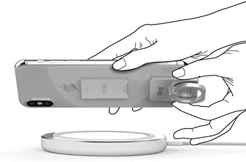 Wireless Charging-Ready i Ring Link Phone Holder – Pearl White Finger Grip & Stand for Ultimate Smartphone Security and Versatility – Compatible with i Phone, Galaxy & All Smartphones – Enhanced 360° Rotation & 180° Flip Design for Effortless Photo Angles – Durable Zinc Alloy & Polycarbonate Construction for Long-Lasting Use – Ultra-Strong Adhesive for Secure Attachment – Detachable Plate for Seamless Wireless Charging – Perfect for Video Calls, Streaming, and Everyday Use – Ideal for All Smartphone Models Including i Phone 14, Galaxy S21, and More – Elevate Your Device Experience with i Ring Link’s Innovative Grip Technology