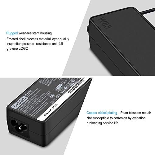 High-Speed 65 W USB-C Laptop Charger for Lenovo Think Pad and Yoga Models – Universal Compatibility & Safety Certified Power Supply for Fast Charging on the Go