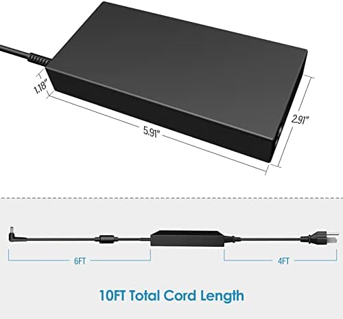 180 W High-Efficiency AC Power Adapter for MSI Gaming Laptops – Versatile Compatibility with GF63, GF65, GS66, and More – Rapid Charging with Comprehensive Safety Features – Robust Design with Overcharge and Short Circuit Protection for Gamers and Creators – Ideal Solution for High-Performance Computing and Content Creation Needs – Input Voltage Range of 110-240 V, Ensuring Global Usability – Durable Construction Prevents Wear and Tear, Perfect for Intensive Use – UL & FCC Certified for Enhanced Safety Standards – Includes AC Adapter and UL Power Cord for Immediate Use – Maximize Your Gaming and Creative Experience with Reliable Power Supply