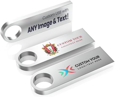 Wooolken 5 Pack Sleek Metal 64 GB USB Flash Drives – Durable USB 2.0 Memory Sticks with Keychain for Effortless Data Storage and Transfer on PC & Laptop – Perfect for Professionals and Students