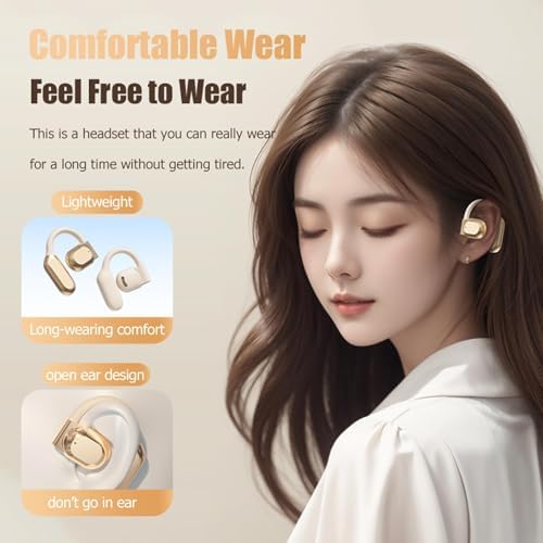 Transform Your Active Lifestyle with Wireless Open Ear Bone Conduction Headphones – Sweat-Resistant Sports Earbuds for Optimal Sound Awareness, Ergonomic Fit, and Seamless Bluetooth Connectivity for Running and Cycling Enthusiasts