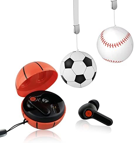 Premium Bluetooth Wireless Earbuds with Touch Control, IPX5 Waterproof Design, Long-Lasting Battery Life, and Wireless Charging Case – Elevate Your Audio Experience with Football Mode for Gamers and Seamless Device Compatibility