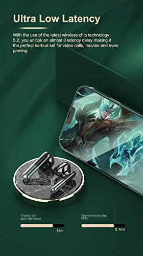 Next-Gen Bluetooth 5.2 In-Ear Wireless Earbuds with Intelligent Touch Controls – Sleek USB-C Charging Case, Advanced Noise Cancellation, and High-Fidelity Microphone for Effortless Sync with Android & i OS Devices (Vibrant Green) – Ultimate Audio Solution for Avid Listeners and Dynamic Professionals