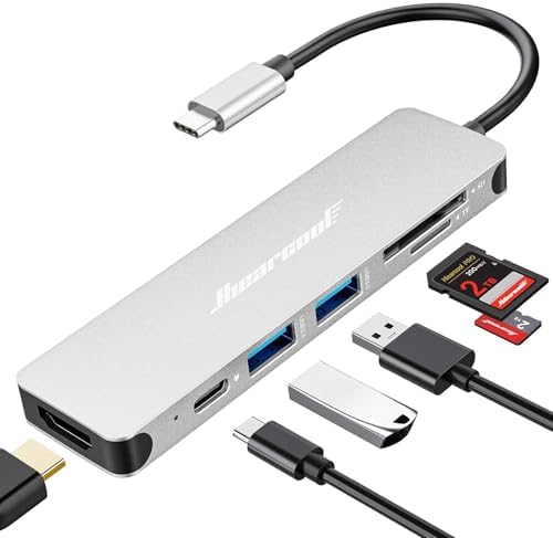 Unlock Seamless Connectivity with the Hiearcool 7-in-1 USB C Hub Adapter – High-Speed USB 3.0, 4 K HDMI Output, and 100 W Power Delivery for Mac Book Pro and Type C Devices – Your Ultimate Multi-Port Solution for Enhanced Productivity and Effortless Data Transfer