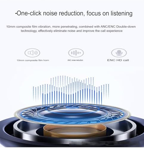 Z60 Bluetooth 5.3 Wireless Earbuds with Advanced Active Noise Cancelling – 40-Hour Battery Life, Touch Control, and IPX8 Waterproof for Ultimate Durability – Perfect for Commuters and Fitness Enthusiasts Seeking Superior Sound Quality