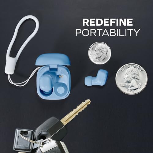 Coby Mini True Wireless Earbuds – Ultra-Compact Bluetooth Earbuds with 12-Hour Playtime, Built-in Microphone, and Lightweight Design for All-Day Comfort – Perfect for On-the-Go Music and Calls (White)