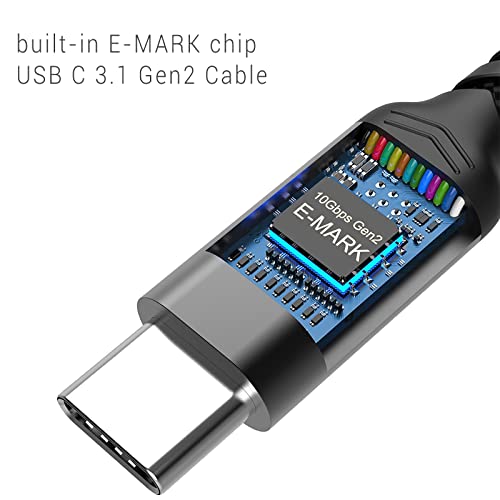 Right Angle Short USB 4 Cable Duo [1.5 FT] – 240 W Fast Charging & 40 Gbps Data Transfer with 8 K Video Support for i Phone 16, Mac Book & Galaxy S23 – Ideal for Compact Spaces and Enhanced Connectivity