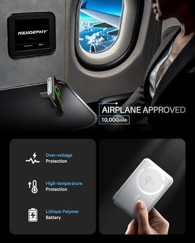 Mag Safe Power Bank – Qi2 Certified 10,000 m Ah Wireless Portable Charger for i Phone 12-16 Pro/Max with Built-in USB-C Fast Charging Cable & Integrated Stand – Ultimate Magnetic Battery Pack for Fast, Reliable Charging on the Go