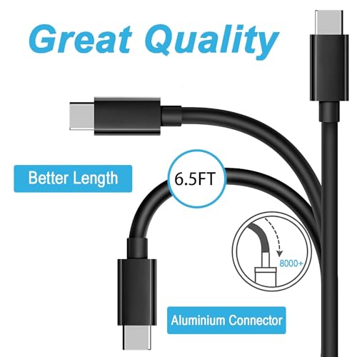 6.6 FT USB-C Fast Charging Cable for Nokia Devices – Ultimate Compatibility for T20, T21, T10 Tablets, G50 5 G, XR21, and More – Durable, Tangle-Free Design for Maximum Convenience and Efficient Charging