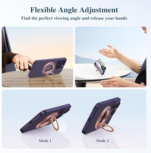 Discover the GVIEWIN Magnetic Phone Ring Holder: A Cutting-Edge 360° Rotatable Kickstand for Mag Safe Devices – Perfectly Tailored for i Phone 16 Pro Max/Plus, 15, 14, and 13 (Elegant White Finish) – Unmatched Stability and Hands-Free Viewing Experience Upgrade your smartphone usage with this premium accessory that not only enhances grip but also transforms your device into a versatile stand for effortless video calls and streaming. Featuring a robust magnetic attachment for secure hold, this stylish phone ring holder is engineered for seamless integration with Mag Safe technology. Experience the freedom of adjustable angles, allowing for convenient portrait or landscape modes, perfect for navigation or entertainment on-the-go. Its sleek white design not only ensures durability but adds a sophisticated touch to your device. Elevate your everyday smartphone experience with the GVIEWIN Magnetic Phone Ring Holder – where functionality meets elegance.