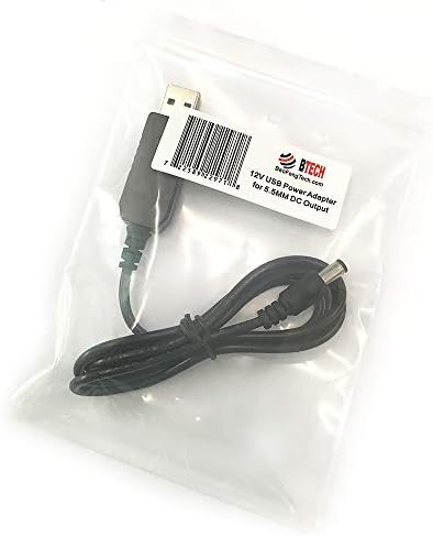 BTECH USB Smart Converter Cable (12 V) – High-Speed 5.5 mm Barrel Connector for DMR-6 X2, Any Tone & TYT Devices – Ultimate Power & Data Solution for Seamless Connectivity and Enhanced Compatibility