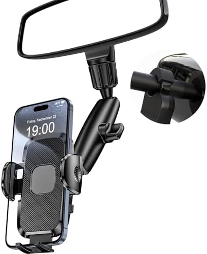 Transform Your Drive with the 360° Magnetic Phone Holder for Car – Effortlessly Mounts to Rear View Mirror for i Phone 16/15/14/13/12 & Mag Safe Devices – Unmatched Stability, Quick Installation & Enhanced Safety Features
