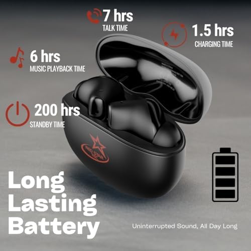 T-90 Boom Sound Z Sweatproof Wireless Earbuds – Ultimate ENC Noise Cancellation for Crystal Clear Audio in Music & Gaming, Enhanced Deep Bass for Immersive Soundscapes, Intuitive Touch Control for Effortless Operation, Rapid Recharge Feature, Long-Lasting Battery for Uninterrupted Use – Perfect for Active Lifestyles and Versatile Device Compatibility