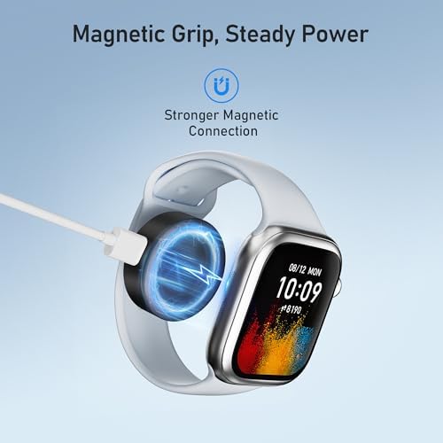 Elevate Your Charging Experience with the Elebase Ultra-Fast Magnetic Portable Apple Watch Charger – Seamless Wireless Solution for Series 10, 9, 8, 7, 6, Ultra 2 & SE – USB-C & i Phone Compatible – Lightweight, Durable, and Perfect for On-the-Go Power Management and Efficiency