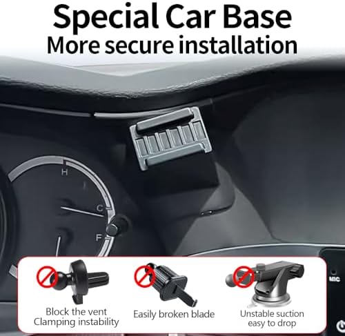 Premium Car Phone Holder for Honda Accord 2008-2012 EX-L V6 – Enhanced 360-Degree Rotation Dashboard Mount with Bar Display for Optimal Navigation and Hands-Free Convenience – Stylish Automotive Accessory for Seamless Integration and Easy Installation