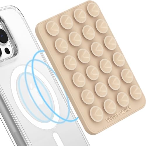 Transform Your Mobile Interaction with the VELVET CAVIAR Mag Safe Suction Cup Phone Case Mount – Superior Silicone Grip for Effortless Selfies and Secure Navigation. Featuring an Elegant Nude Beige Finish, This Premium Phone Accessory Ensures Stability for Streaming and Video Calls. Experience Unmatched Convenience with a Durable, Easy-to-Clean Design Perfect for On-the-Go Lifestyles. Ideal for Enhanced Usability, This Innovative Mount Keeps Your Device Within Arm’s Reach While Elevating Your Everyday Tasks with Style.