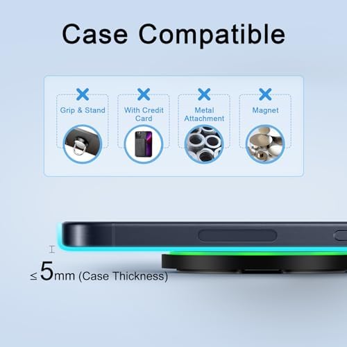 Ultra-Fast 15 W Wireless Charger Pad for Google Pixel & Samsung Galaxy Devices – Sleek Charging Mat with Enhanced Compatibility, Overheating Protection, and LED Status Indicator for Effortless Power Management – Perfect for Pixel 9, 8, 7, S25 Ultra, S24 FE, and More